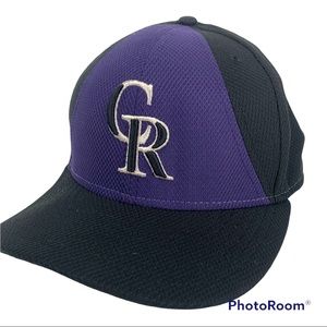 Colorado Rockies MLB Colorblock Breathable Back Baseball Hat 7 3/8